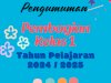 Pengumuman Pembagian Kelas 1 Tahun Pelajaran 2024/2025