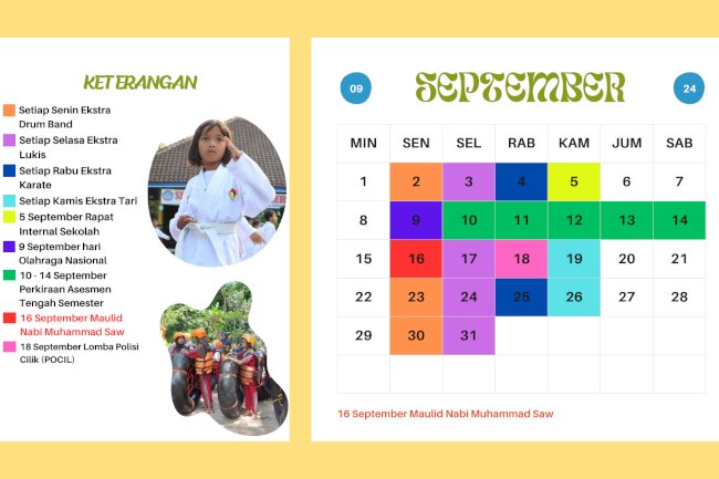 Agenda Kegiatan Bulan September