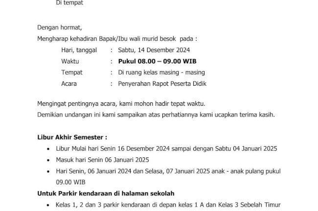 INFORMASI SEKOLAH