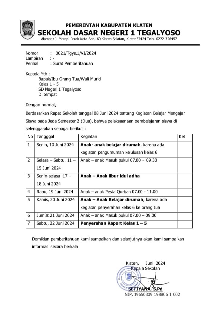 Informasi Sekolah