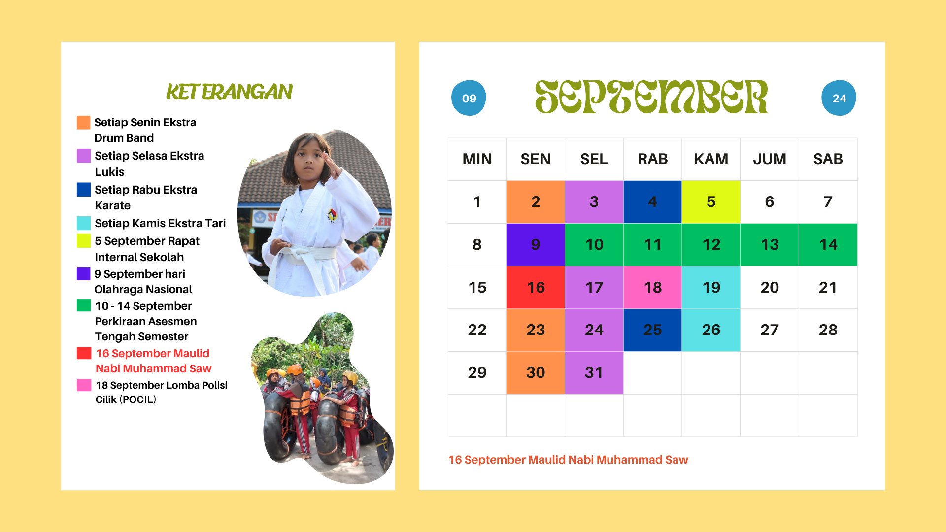 Agenda Kegiatan Bulan September