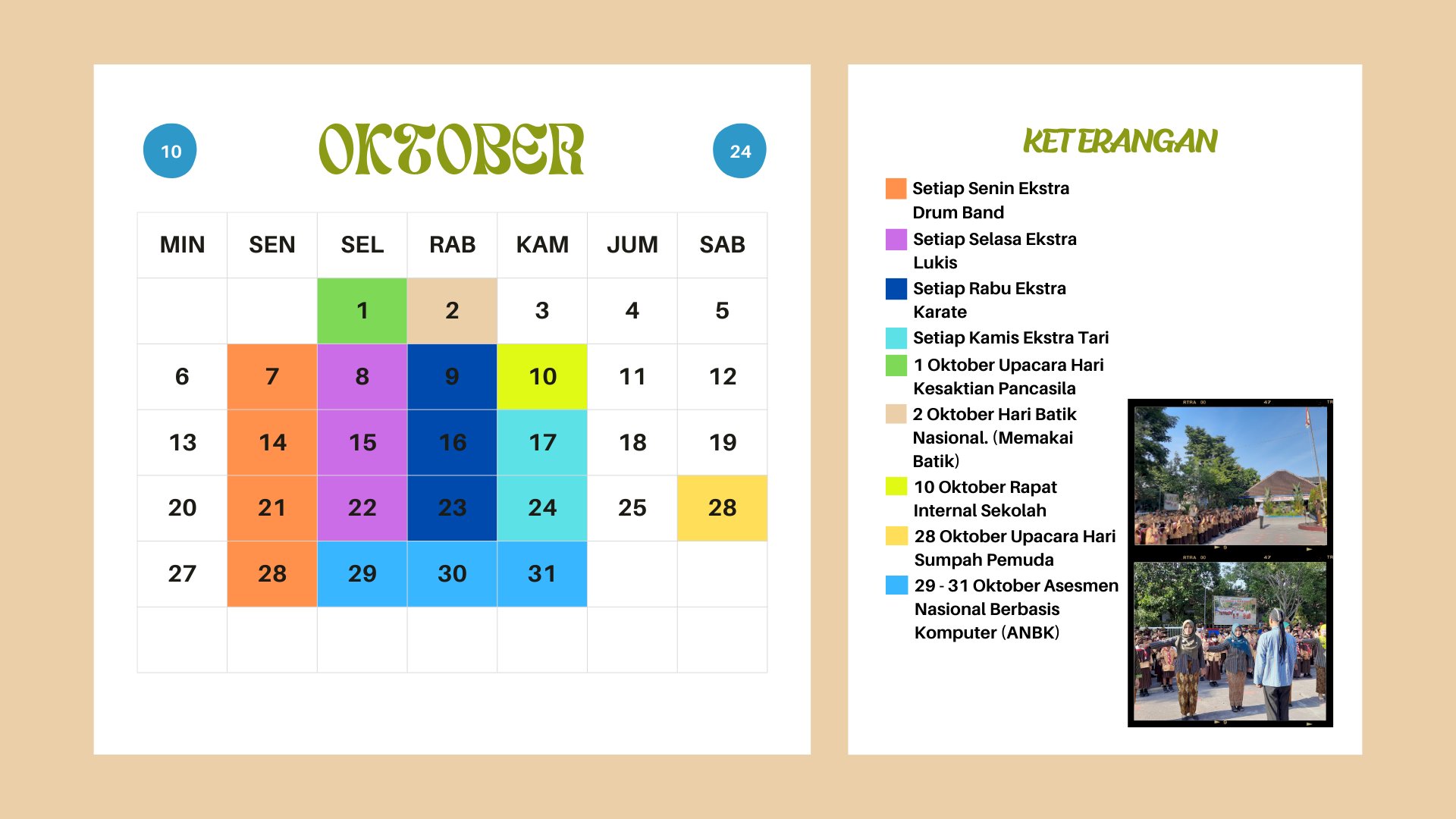 Agenda Kegiatan Bulan Oktober